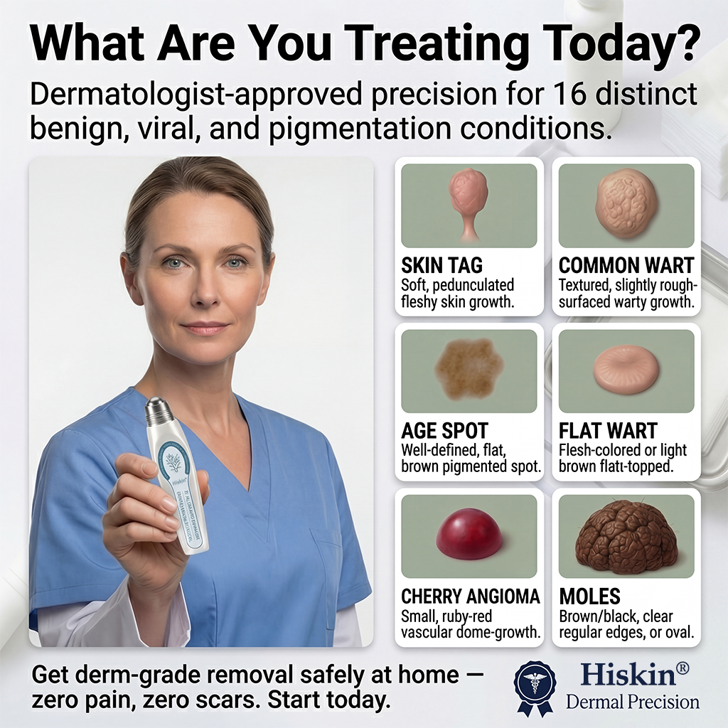 Hiskin® 7-𝐷𝑎𝑦 𝗧𝐚𝐠 & 𝗦𝗽𝐨𝐭 𝐄𝐫𝒂𝒔𝒆𝒓(Zero Pain, Zero 𝐒𝐜𝐚𝒓𝒔 Rollerball)